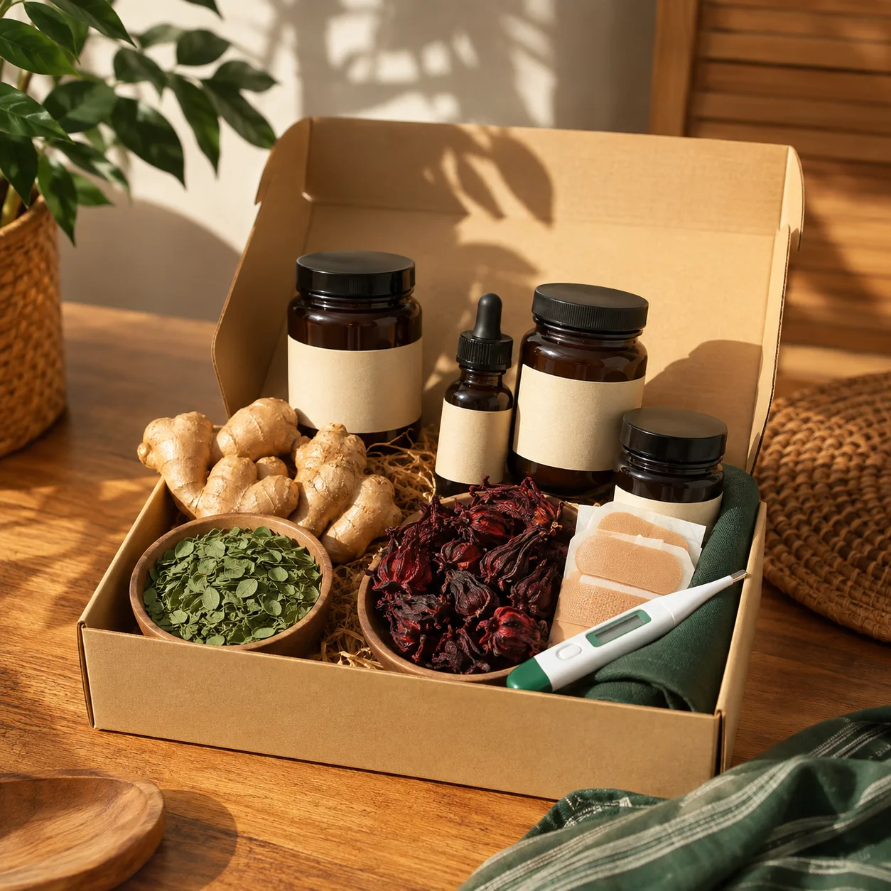 An organised family health box